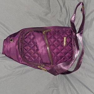 Purple crossbody purse